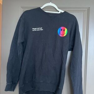 Kacey Musgraves Happy and Sad Black Sweatshirt